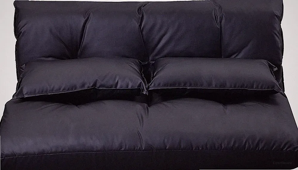 Adjustable Folding Leisure Sofa Bed Floor Chaise Lounge Sofa Chair w/ 2 Pillows