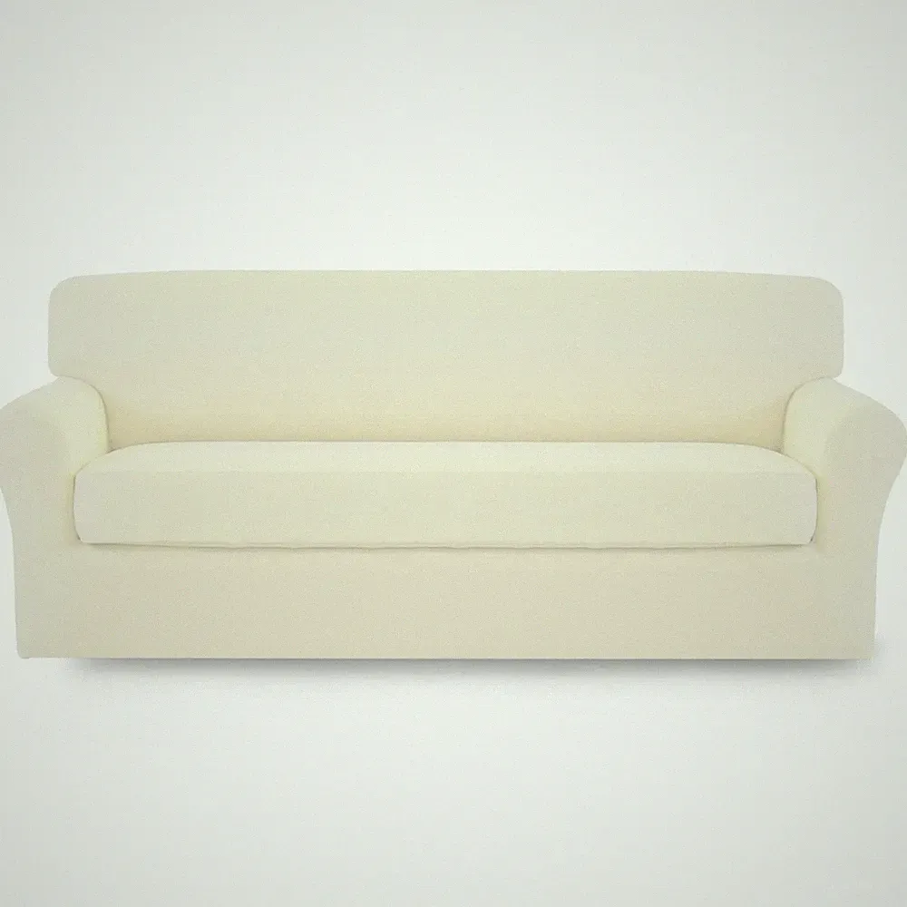 Easy-Going Stretch Sofa Slipcover, 2-Piece Sofa Cover Furniture Protector Cou...