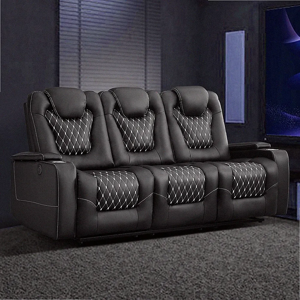 Faux Leather Sofa