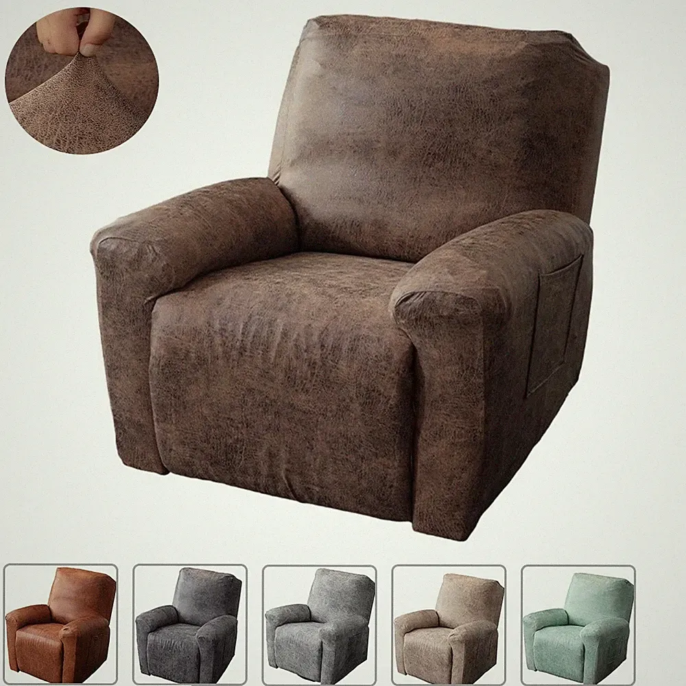 Faux leather Recliner Sofa Covers Waterproof Stretch Furniture Slipcover
