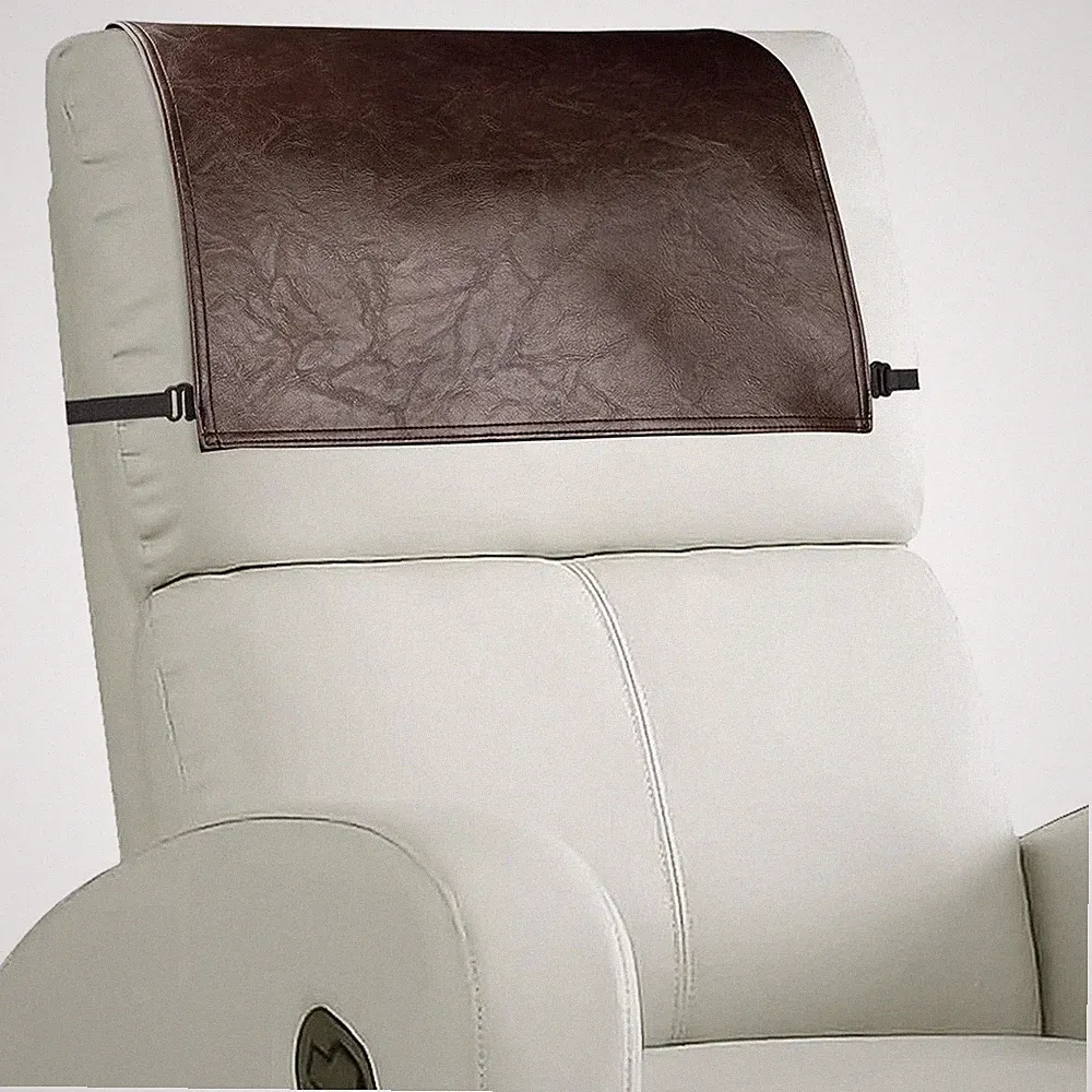 Headrest Cover for Recliner Chair Recliner Headrest Protector Faux Leather8135