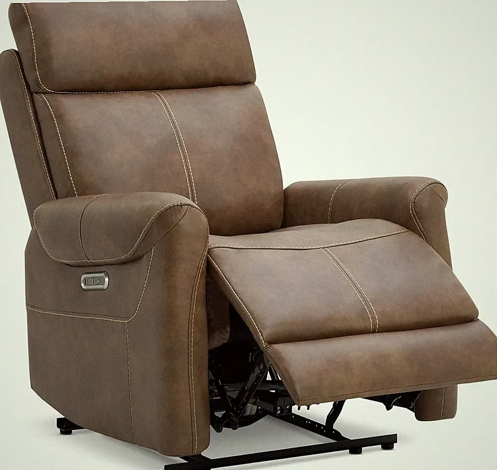 Leather Recliner Chair for Adults Wall Hugger RV Recliner with USB Charging Port